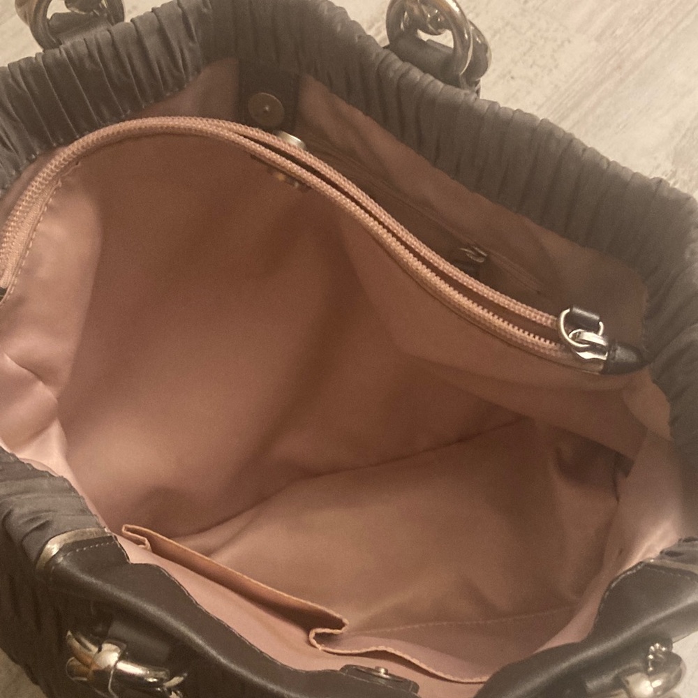 Genuine Vintage Coach Ashley Gathered Satin Satchel  HOBO Handbag - Picture 14 of 17